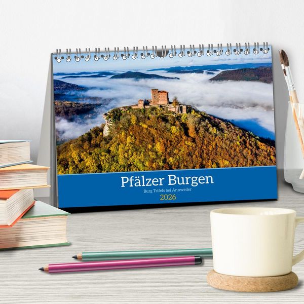Produktbild: Pf&auml;lzer Burgen (Tischkalender 2026 DIN A5 quer), CALVENDO Monatskalender