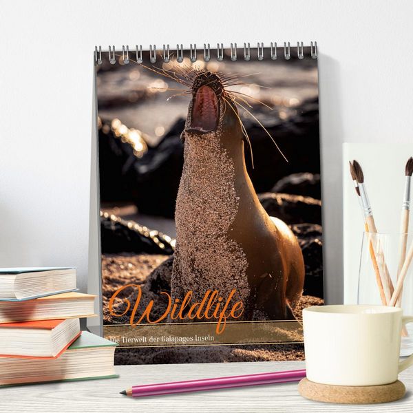 Produktbild: Wildlife - Die Tierwelt der Galapagos Inseln (Tischkalender 2026 DIN A5 hoch), CALVENDO Monatskalender