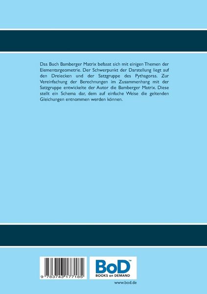 Produktbild: Bamberger Matrix