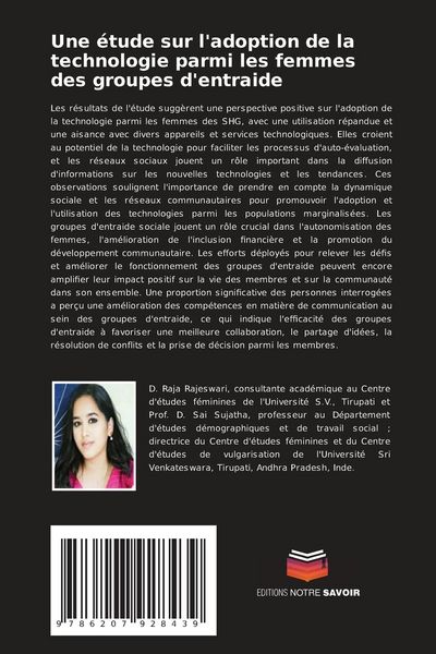 Produktbild: Une &eacute;tude sur l'adoption de la technologie parmi les femmes des groupes d'entraide