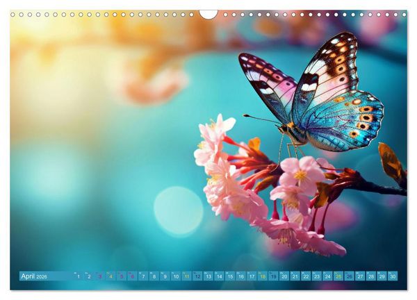 Produktbild: Filigrane Leichtigkeit - Schmetterlinge (Wandkalender 2026 DIN A3 quer), CALVENDO Monatskalender