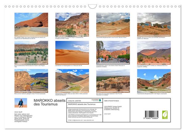 Produktbild: MAROKKO abseits des Tourismus (Wandkalender 2026 DIN A3 quer), CALVENDO Monatskalender