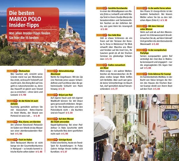 Produktbild: MARCO POLO Reisef&uuml;hrer Kroatische K&uuml;ste Istrien, Kvarner