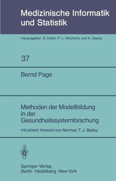 Produktbild: Methoden der Modellbildung in der Gesundheitssystemforschung