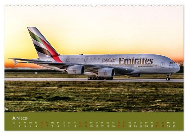 Produktbild: Art of Aviation - Kunstvolle Flugzeuge (hochwertiger Premium Wandkalender 2026 DIN A2 quer), Kunstdruck in Hochglanz