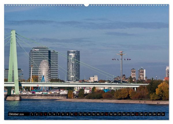 Produktbild: K&Ouml;LN AUSBLICK - RHEINBLICK (Wandkalender 2026 DIN A2 quer), CALVENDO Monatskalender