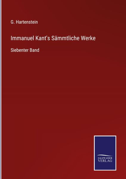Produktbild: Immanuel Kant's S&auml;mmtliche Werke