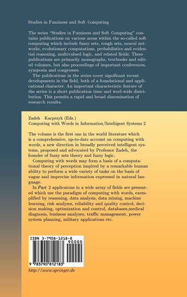 Produktbild: Computing with Words in Information/Intelligent Systems 2