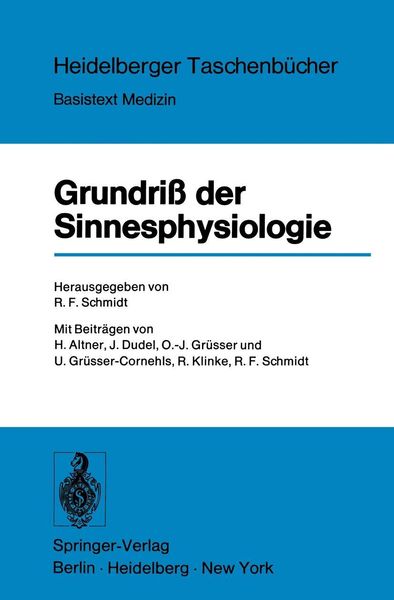 Produktbild: Grundri&szlig; der Sinnesphysiologie