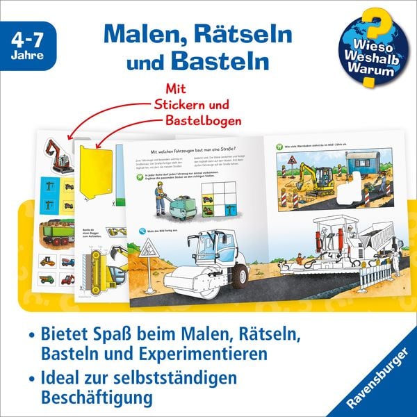 Produktbild: Wieso? Weshalb? Warum? aktiv-Heft - Fahrzeuge auf der Baustelle