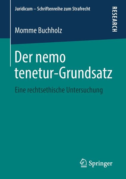 Produktbild: Der nemo tenetur-Grundsatz
