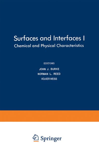 Produktbild: Surfaces and Interfaces I