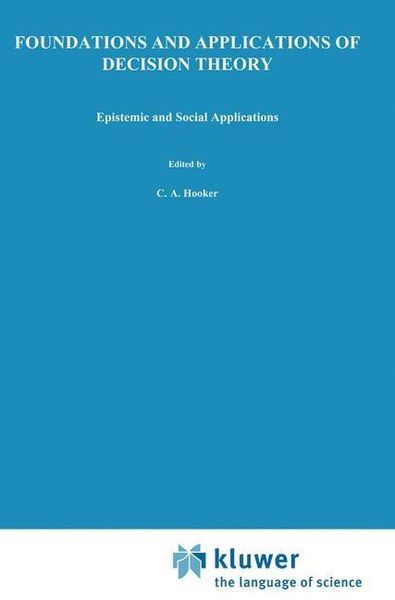 Produktbild: Foundations and Applications of Decision Theory