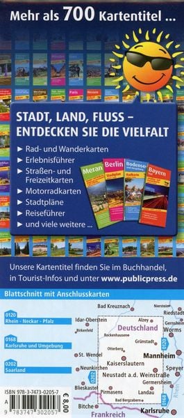 Produktbild: Pfalz, Kaiserslautern - Bad Dürkheim, Pirmasens 1 : 100.000