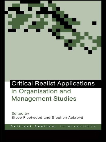 Produktbild: Critical Realist Applications in Organisation and Management Studies
