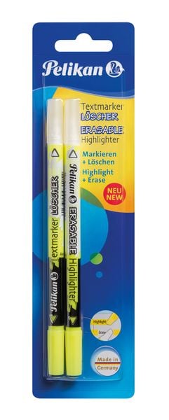 Produktbild: Pelikan Textmarker-L&ouml;scher 456, Leucht-Gelb, 2er Set