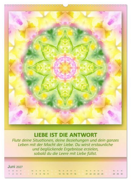 Produktbild: Light Energy Mandalas - Kalender - Vol. 2 (Wandkalender 2027 DIN A2 hoch), CALVENDO Monatskalender