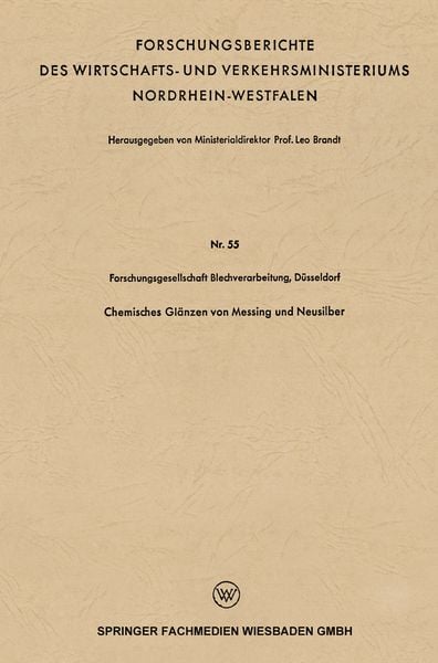 Produktbild: Chemisches Gl&auml;nzen von Messing und Neusilber