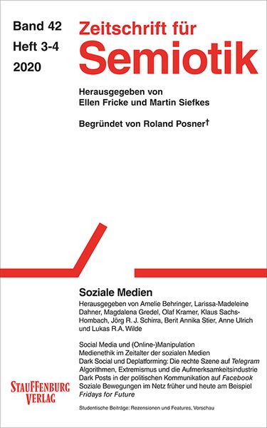 Produktbild: Zeitschrift f&uuml;r Semiotik / Soziale Medien