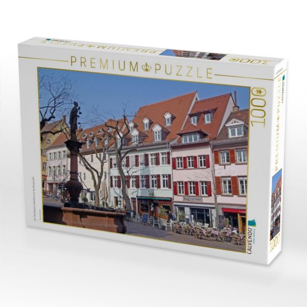 Produktbild: CALVENDO Puzzle Am Marktplatz in Weinheim an der Bergstra&szlig;e | 1000 Teile Lege-Gr&ouml;&szlig;e 64x48cm Foto-Puzzle f&uuml;r gl&uuml;ckliche Stunden