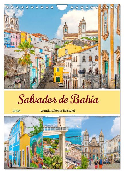 Produktbild: Salvador de Bahia - wundersch&ouml;nes Reiseziel (Wandkalender 2026 DIN A4 hoch), CALVENDO Monatskalender