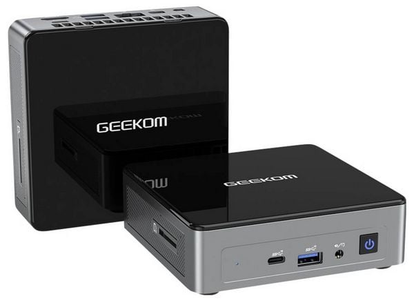 Produktbild: GEEKOM Mini PC Air12 2026 Edition Intel&reg; Pentium&reg; Gold 7505 3.5 GHz 8 GB RAM 512 GB SSD Intel UHD Graphics Win 11 Pro Mini Air12-PT7505-1