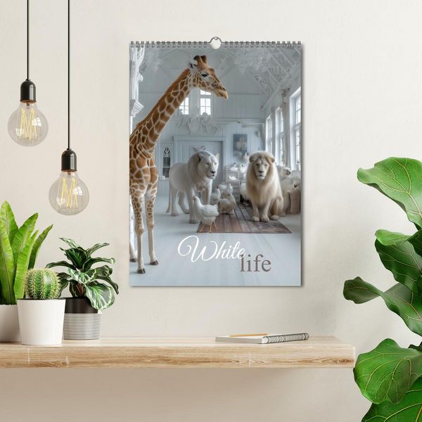 Produktbild: White Life (Wandkalender 2026 DIN A3 hoch), CALVENDO Monatskalender