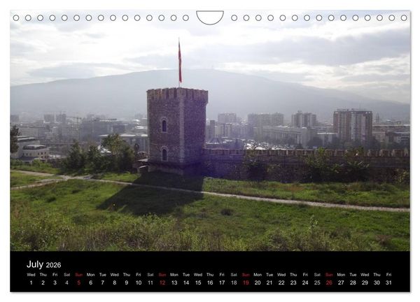 Produktbild: Monuments of Macedonia 2026 (Wall Calendar 2026 DIN A4 landscape), CALVENDO 12 Month Wall Calendar