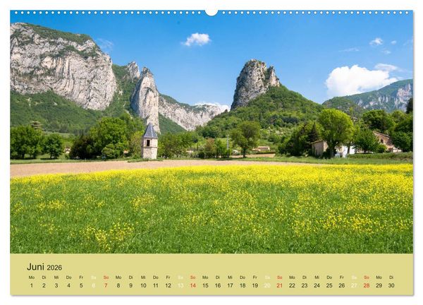 Produktbild: Provenzalisches Drome (hochwertiger Premium Wandkalender 2026 DIN A2 quer), Kunstdruck in Hochglanz