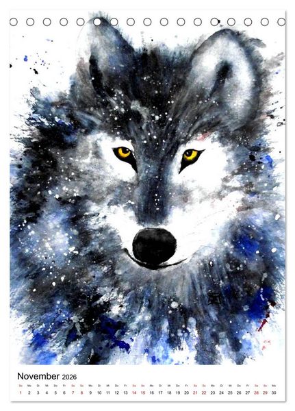 Produktbild: Tiere in Aquarell 2026 - von Ruth Trinczek (Tischkalender 2026 DIN A5 hoch), CALVENDO Monatskalender