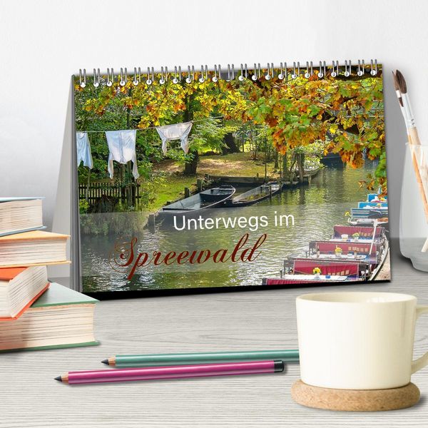 Produktbild: Unterwegs im Spreewald (Tischkalender 2026 DIN A5 quer), CALVENDO Monatskalender