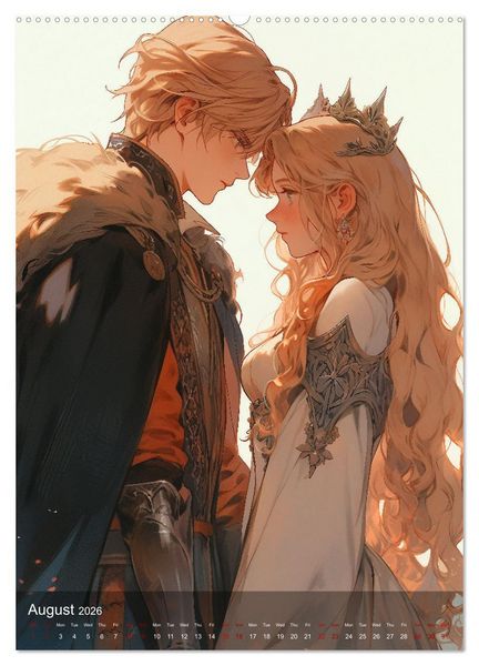 Produktbild: Her Love, His Life and Anime (High Quality Premium Wall Calendar 2026 DIN A2 portrait),CALVENDO 12 Month Wall Calendar