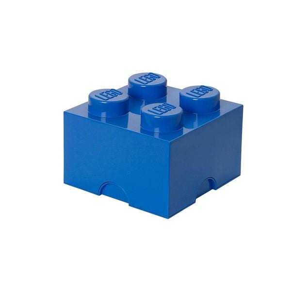 Produktbild: LEGO Aufbewahrungsstein 4 Noppen Blau