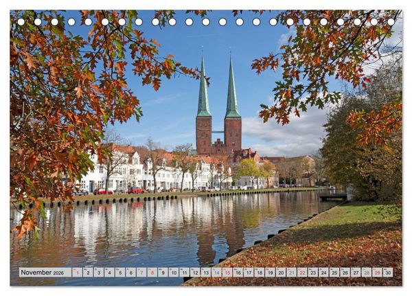 Produktbild: Hansestadt L&uuml;beck (Tischkalender 2026 DIN A5 quer), CALVENDO Monatskalender