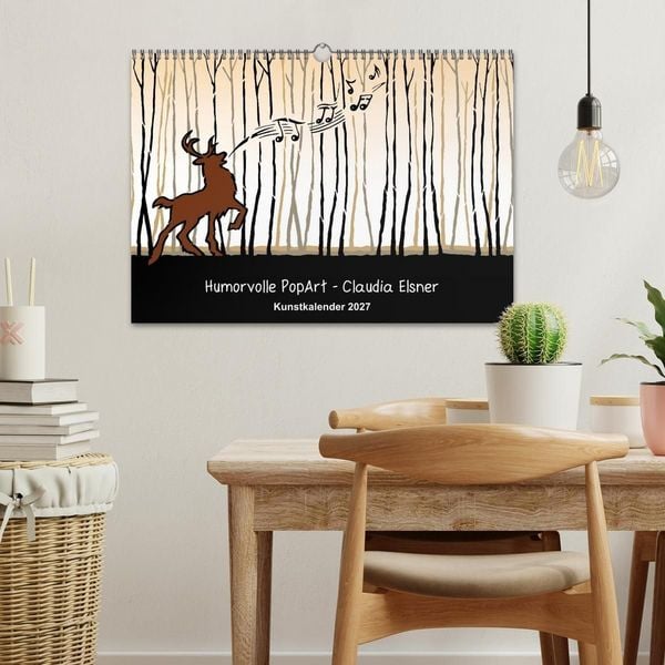Produktbild: Humorvolle PopArt - Kunstkalender von Claudia Elsner (Wandkalender 2027 DIN A3 quer), CALVENDO Monatskalender