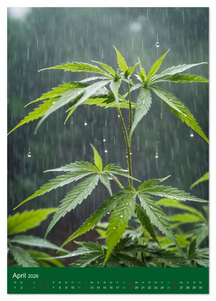 Produktbild: Grow your Year - Der Cannabis Kalender f&uuml;r Fans und Grower (Tischkalender 2026 DIN A5 hoch), CALVENDO Monatskalender