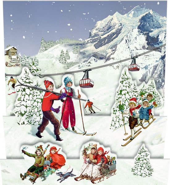Produktbild: Mini-Adventskalender &ndash; Nostalgische Winterwelten
