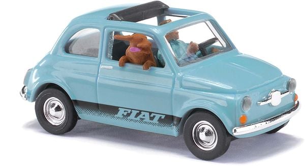 Busch - Fiat 500 m.Fahrer u.Hund