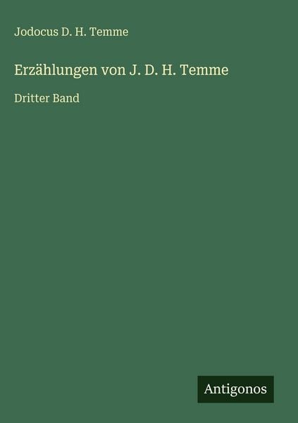 Produktbild: Erz&auml;hlungen von J. D. H. Temme