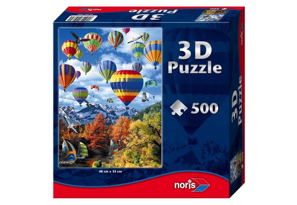 Produktbild: Puzzle 500tlg m.3D-Effekt Hei&szlig;luftballo