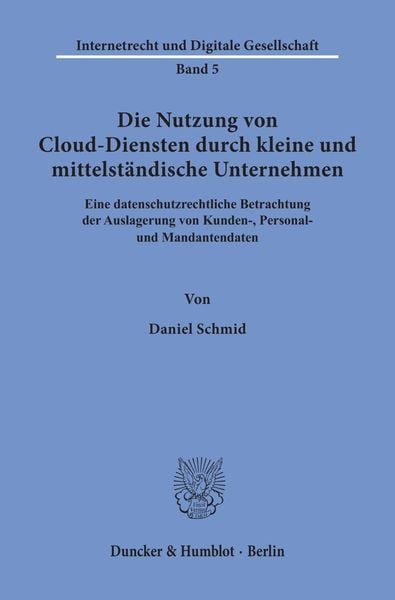 Produktbild: Die Nutzung von Cloud-Diensten durch kleine und mittelst&auml;ndische Unternehmen.