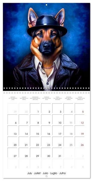 Produktbild: Gangster Paws (Wall Calendar 2026 12 &times; 12 Inch) CALVENDO 12 Month Wall Calendar