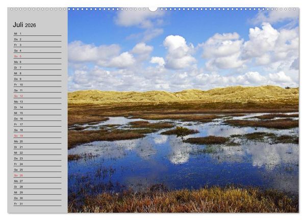 Produktbild: D&auml;nemark - Umgebung von Hvide Sande (hochwertiger Premium Wandkalender 2026 DIN A2 quer), Kunstdruck in Hochglanz