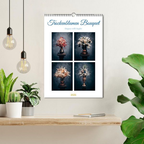 Produktbild: Trockenblumen Bouquet (Wandkalender 2026 DIN A3 hoch), CALVENDO Monatskalender