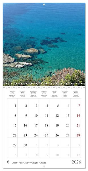 Produktbild: Sardegna - landscapes, sea and food from Sardinia (Wall Calendar 2026 12 &times; 12 Inch) CALVENDO 12 Month Wall Calendar