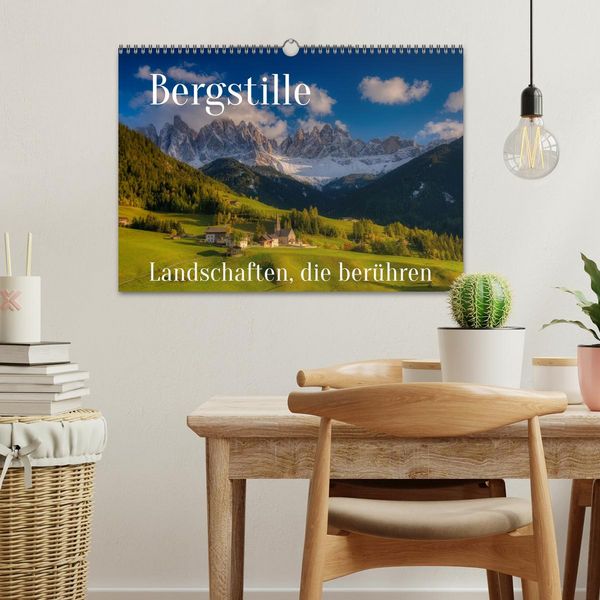 Produktbild: Bergstille - Landschaften, die ber&uuml;hren (Wandkalender 2026 DIN A3 quer), CALVENDO Monatskalender
