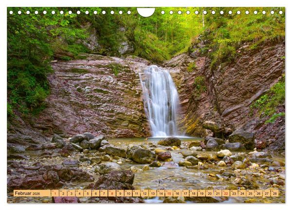Produktbild: Rauschende Wildb&auml;che im Allg&auml;u (Wandkalender 2026 DIN A4 quer), CALVENDO Monatskalender