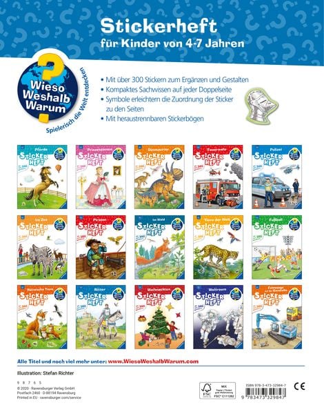 Produktbild: Wieso? Weshalb? Warum? Stickerheft - Ritter