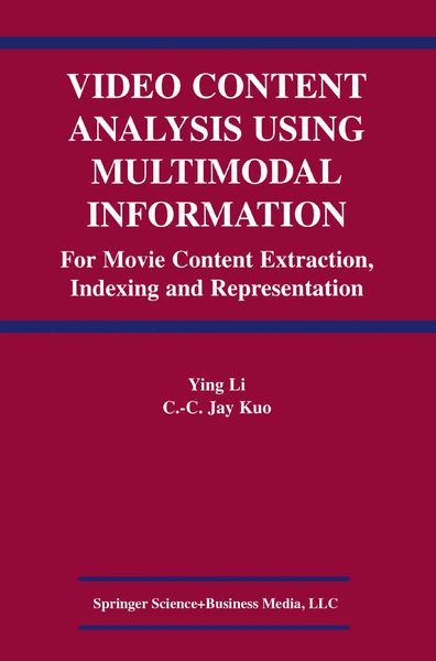 Produktbild: Video Content Analysis Using Multimodal Information