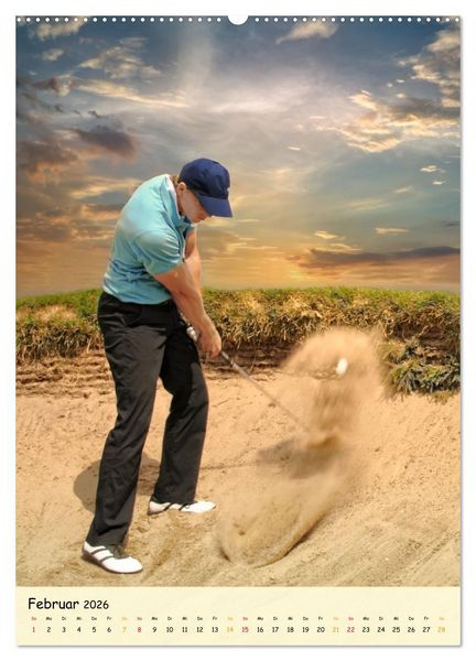 Produktbild: Golf Leidenschaft (Wandkalender 2026 DIN A2 hoch), CALVENDO Monatskalender